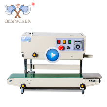 Bespacker FR-880LW CE certified high quality Industrial continuous band sealer vertical style sealing machine